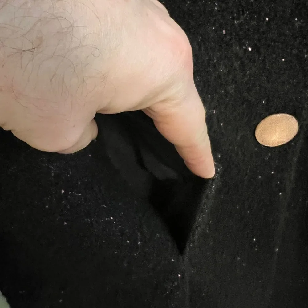 Cole Haan Collection sz 6 Black Coat with Rose Gold Buttons